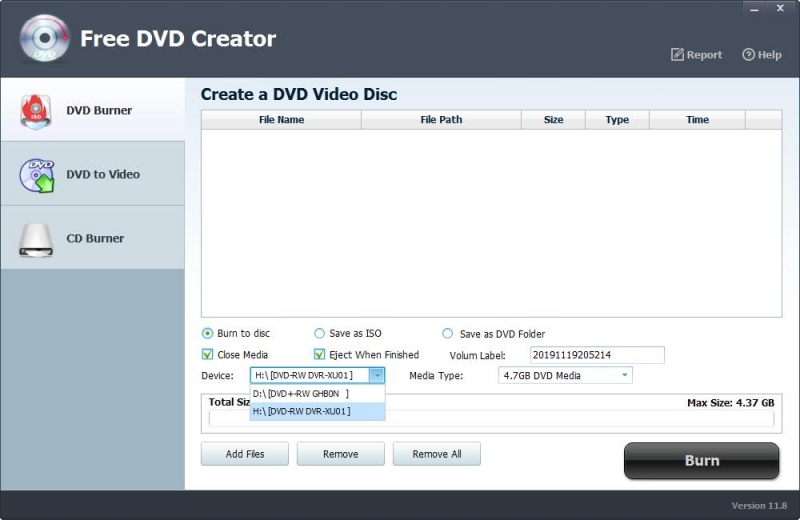 Free DVD Creatorv11.8